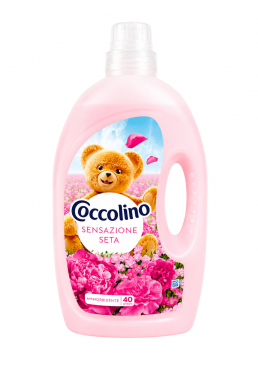 Кондиционер-ополаскиватель для белья Coccolino Sensazione Seta ощущение шелка, 3 л (до 40 стирок)